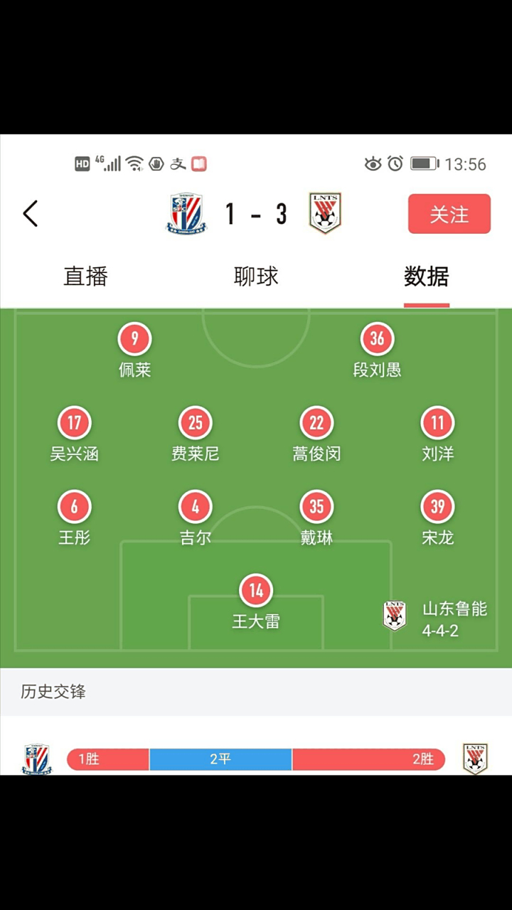 鲁能胜申花！佩莱关键进球揭露对手弱点